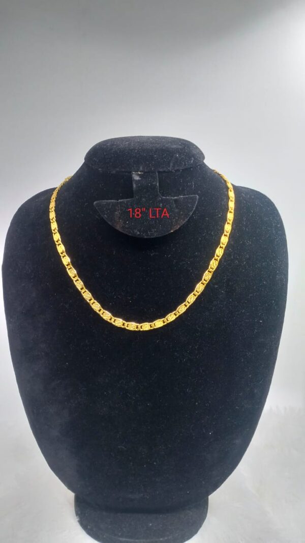 Premium quality One gram gold plated 18 inch chain