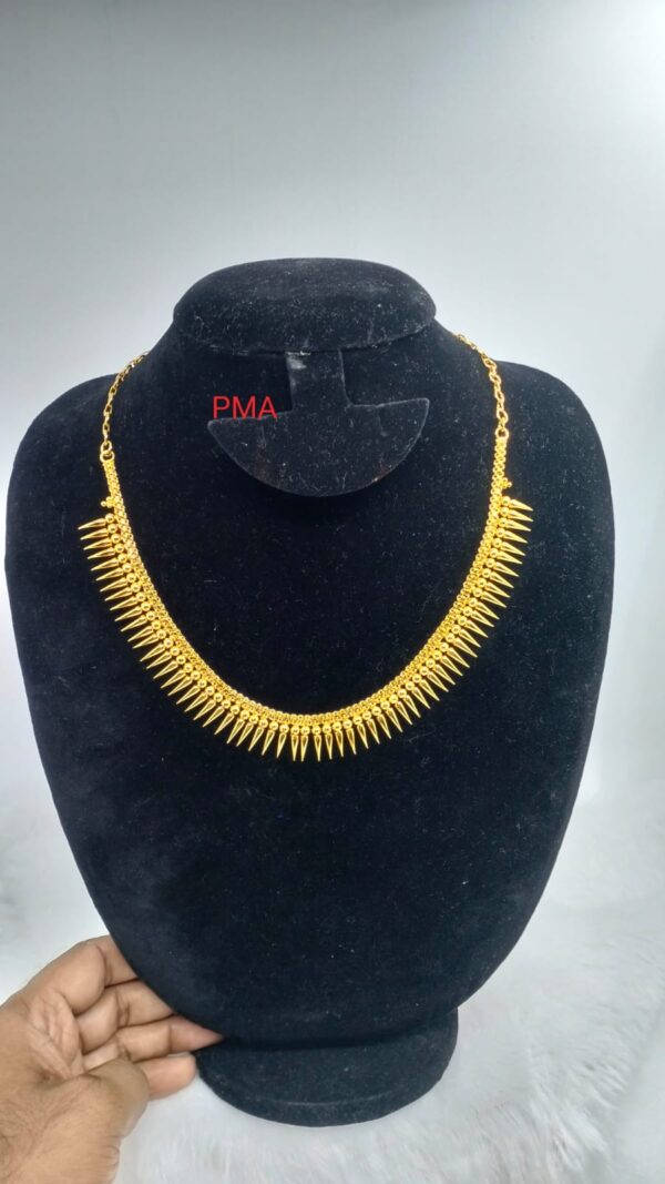 Premium quality One gram gold plated 18” Mallige necklace