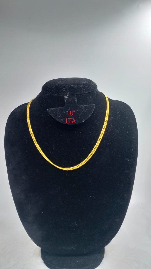 Premium quality One gram gold plated 18 inch chain