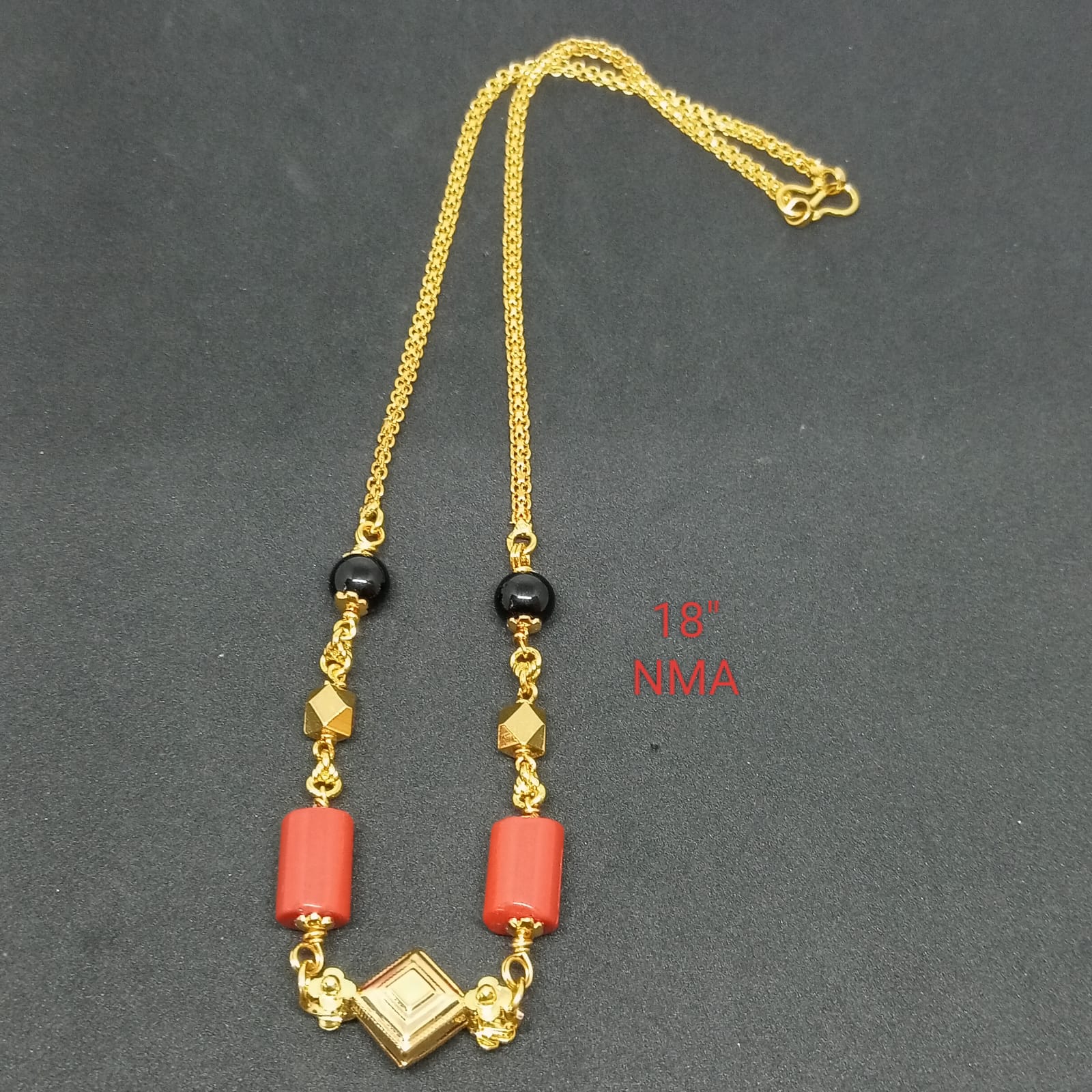 Premium quality one gram gold plated 18 inch Traditional GSB Kas Thali