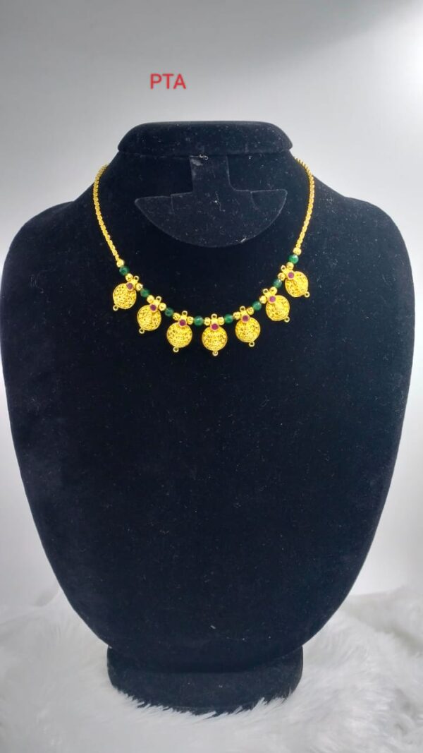 Premium quality One gram gold plated necklace