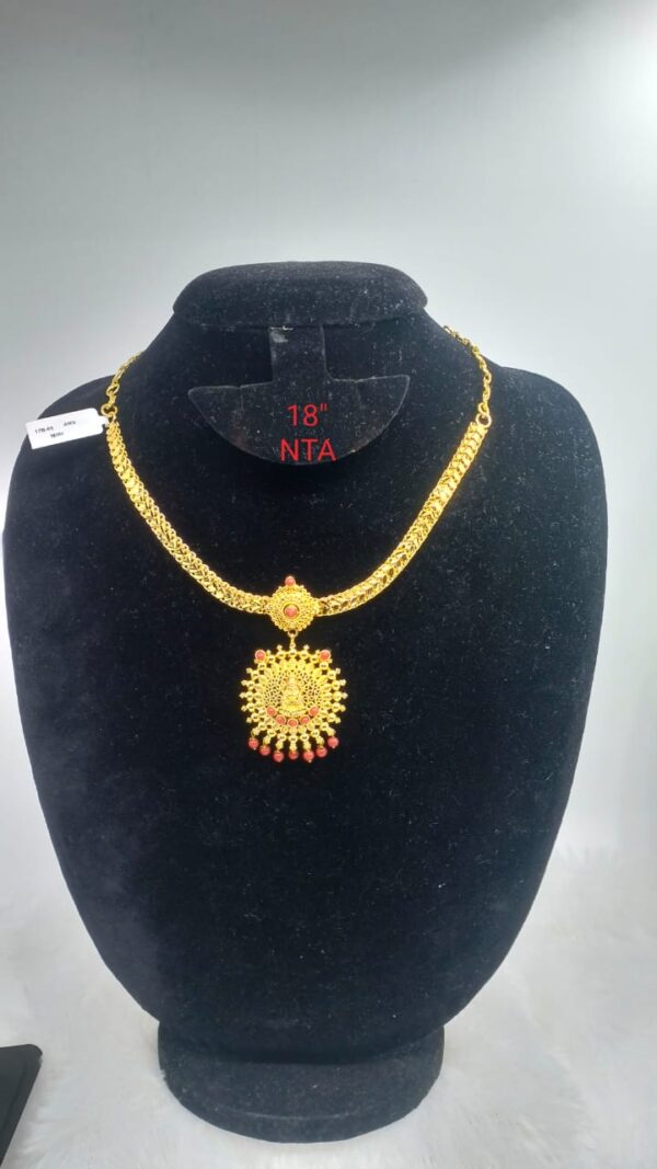 Premium quality One gram gold plated 18” Coral Necklace