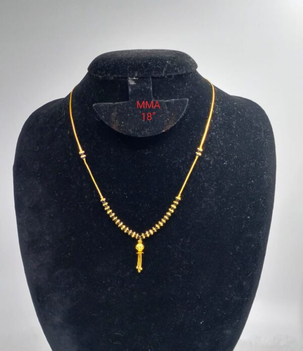 Premium quality One gram gold plated 18” Latest karimani chain