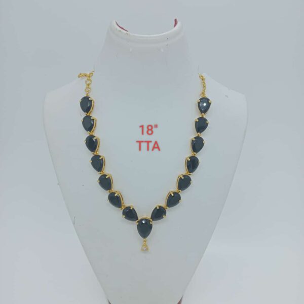 Premium quality One gram gold Natural Stone necklace