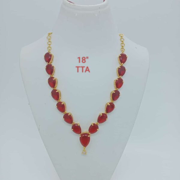 Premium quality One gram gold Natural Stone necklace