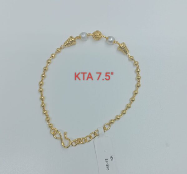 Premium quality one gram gold ladies bracelet