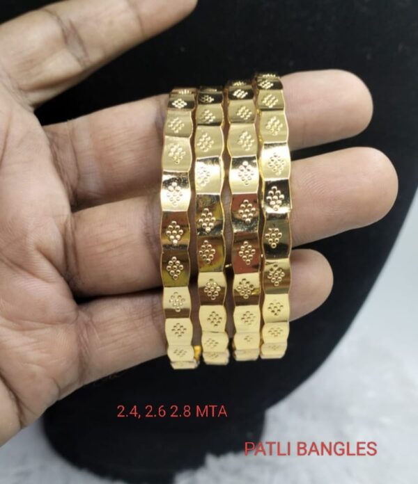 Premium quality One gram gold Patli Bangles
